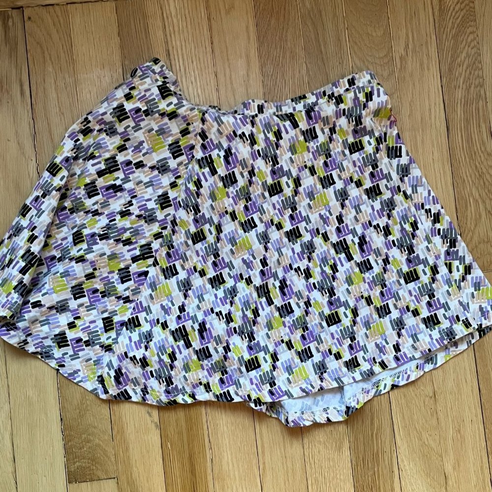 Multicolor High Waisted Mini Skirt